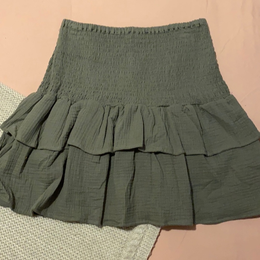 Green skirt